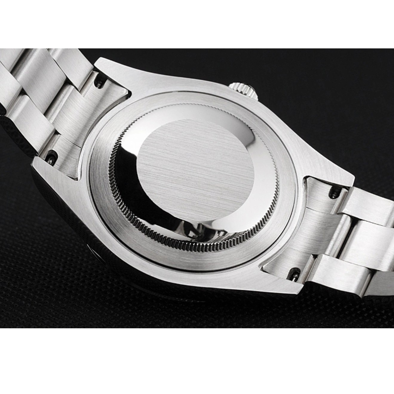 Aaa replica watch Steel Markings Case Orange Dial And White Swiss Stainless Rolex Milgauss Bracelet 0731